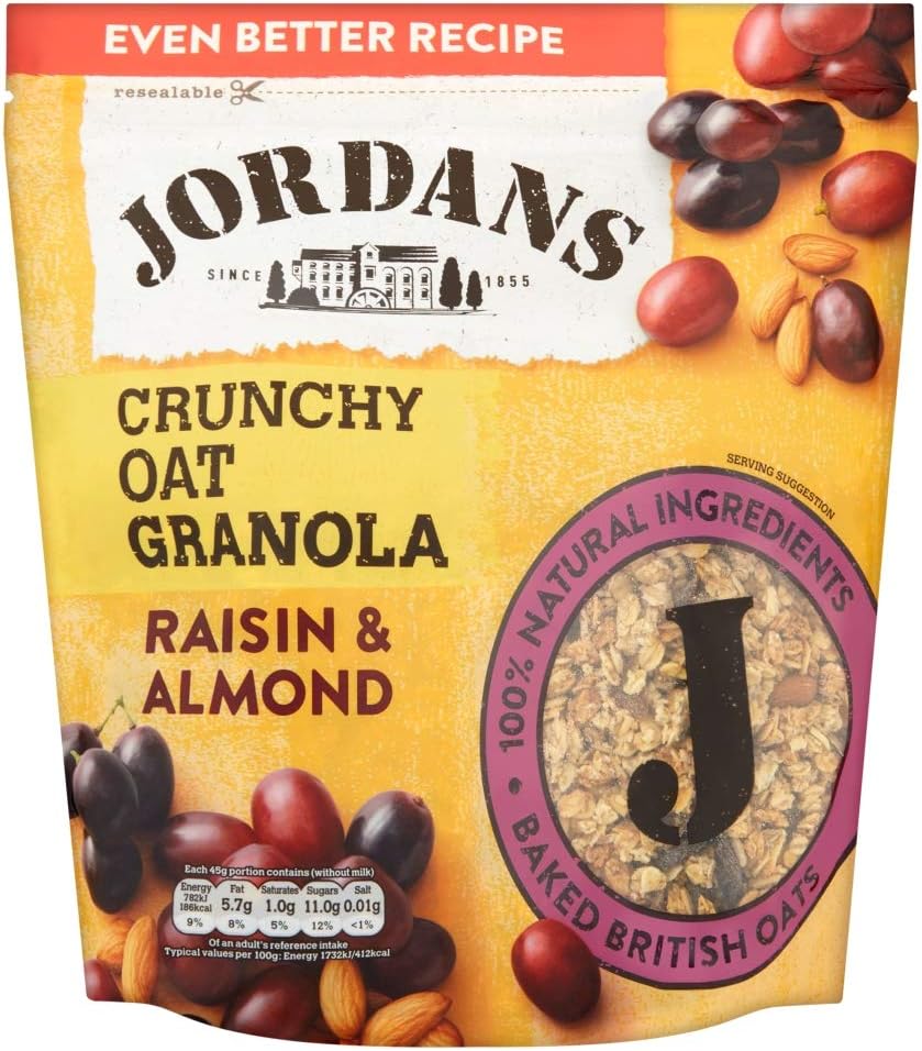 Jordans Crunchy Oat Granola, Raisin and Almond, 750g