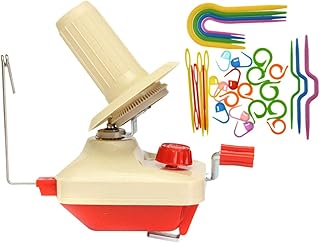 Ciieeo 1 Conjunto/107 Pçs Kits De Tricô Enrolador De Fio Elétrico Marcadores De Bloqueio Pequeno Suporte Enrolador De Corda Enrolador De Lã Enrolador De Costura Conjunto De Agulhas