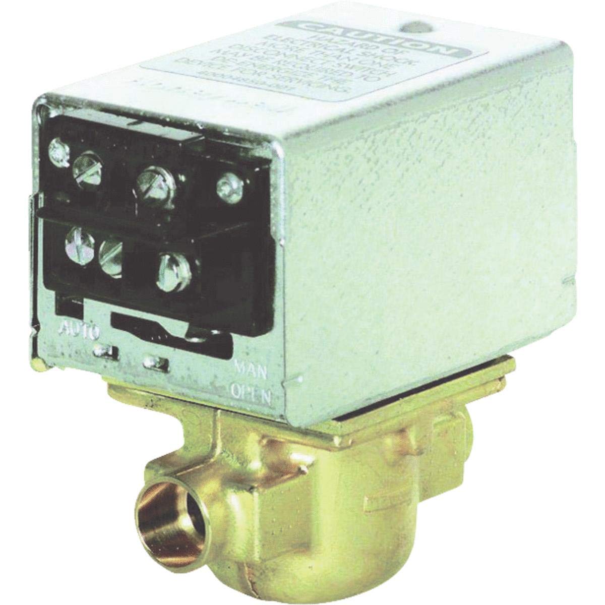 Honeywell v8043 F1036 3/4-inch válvula de zona de sudor con terminales de tornillo y final interruptor