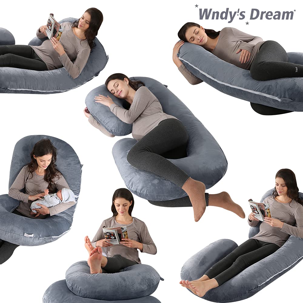 Wndy's Dream Oreiller De Grossesse U-Shape XXL - Soutien Confortable Pour Dormir Et Allaiter