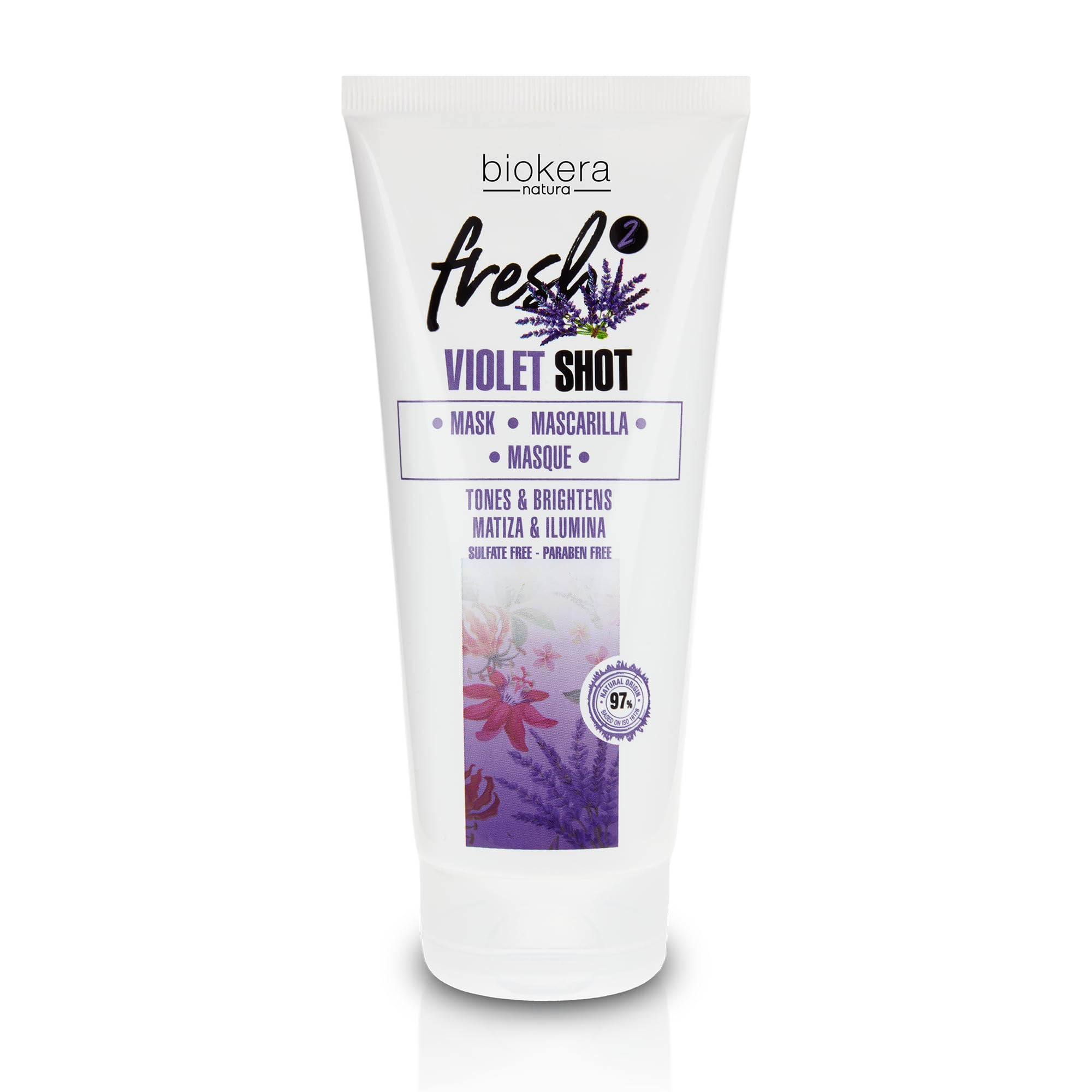 Biokera Fresh Violet Shot Mascarilla Matizadora 200 ml para Cabellos Rubios