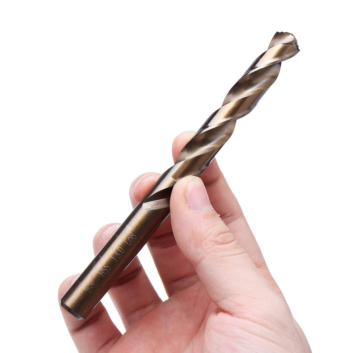 Juego de brocas helicoidales M42 Hss, cabeza de 3 bordes, broca de alto cobalto al 8% para perforación de metal y madera de acero inoxidable - Juego de brocas de 25 piezas
