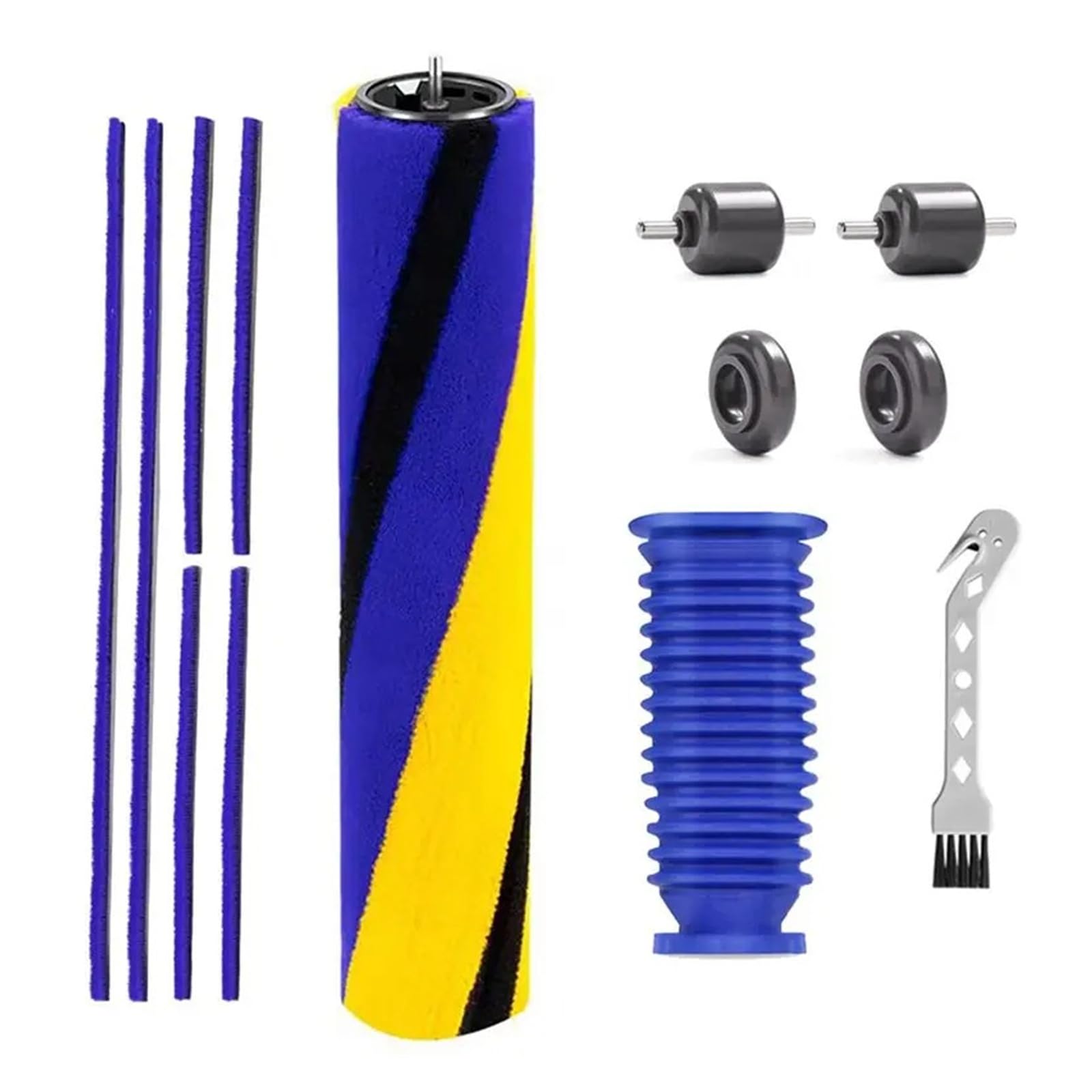 Shiketong 1Pcs Vacuum Cleaner Roller Brush,Compatible For Dyson,Gen5 V8 Slim V10 Slim V12 Detect V15s V15 Abza-Soft Roller Brush Bar Plush Strips