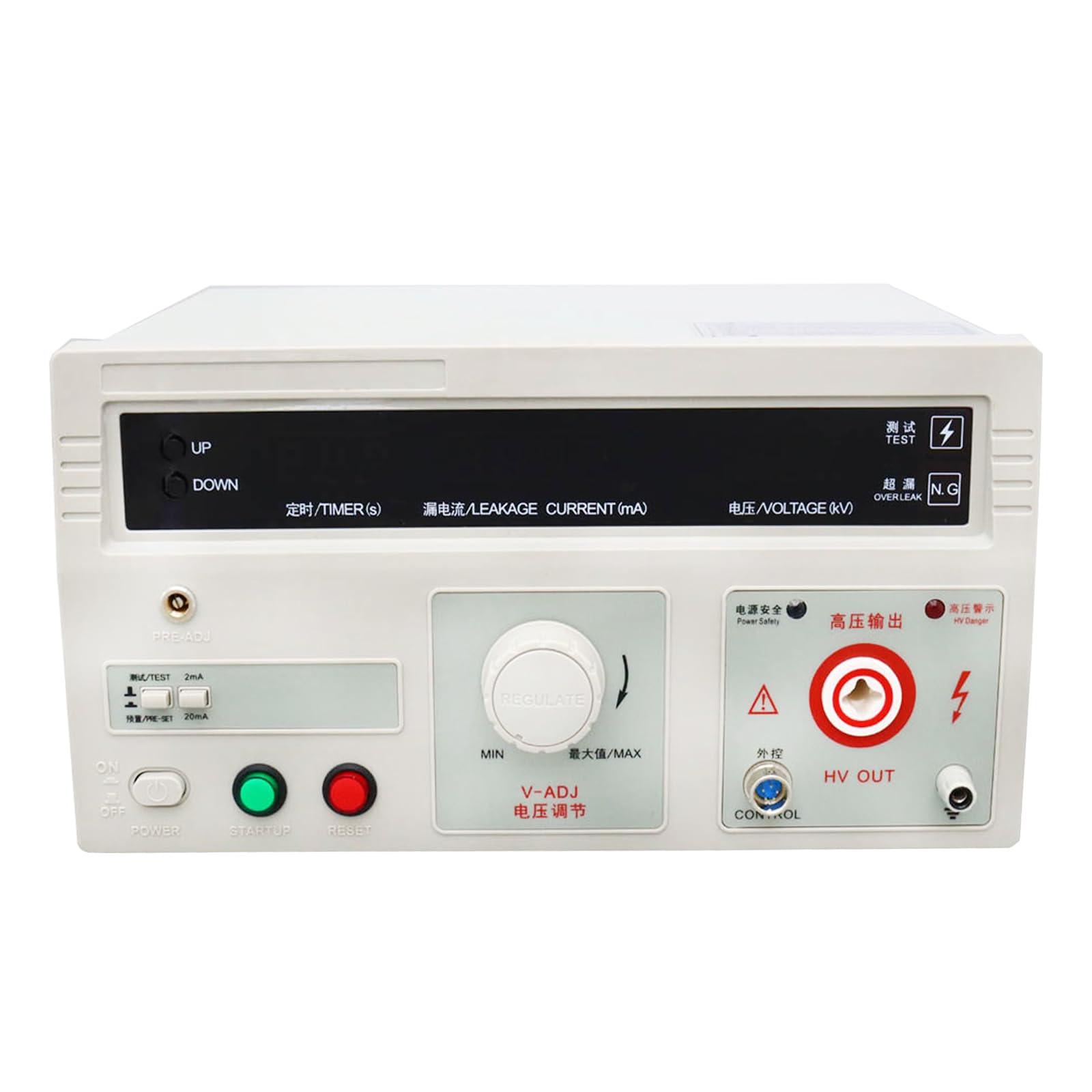 HayWHNKN Withstand 5KV Hi-Pot Tester AC 100VA Insulation Resistance Tester Withstand Voltage Tester LED Digital Display for Electrician's Auxiliary Apparatus Rubber Wood Facilities