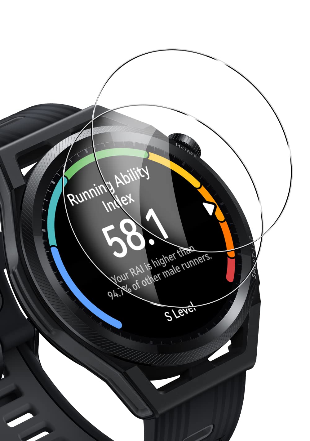Amazon.co.jp: Sungale HUAWEI WATCH GT runner対応 ガラスフィルム「2 