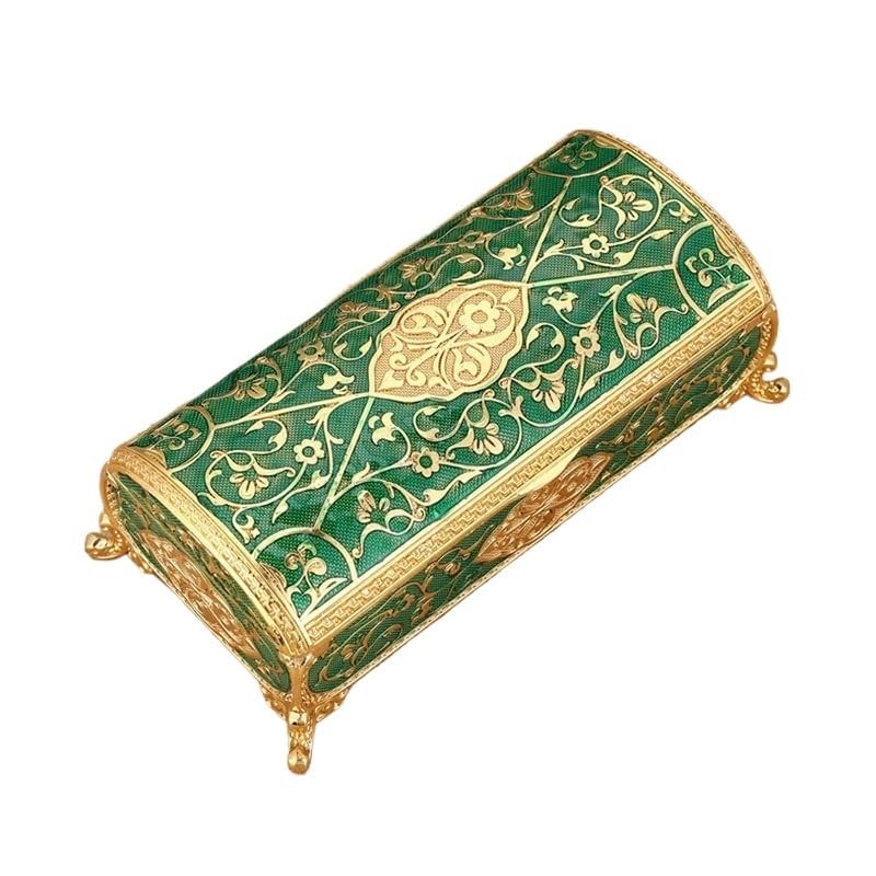 Scatola portaoggetti for collane con anelli in metallo retrò Anelli(Style4)
