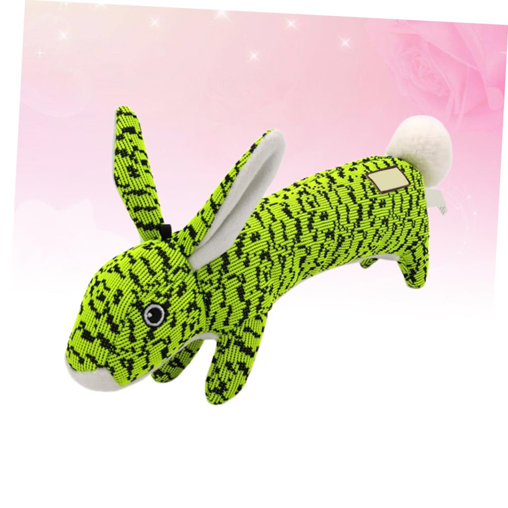 Mipcase 2 Uds Juguete De Peluche Perro Perro Juguete para Masticar Juguete para Mascotas Pet Squeaky Toy Fly Weave Green Sound Toy Pet Sound Toy Perro De Juguete Chirriante