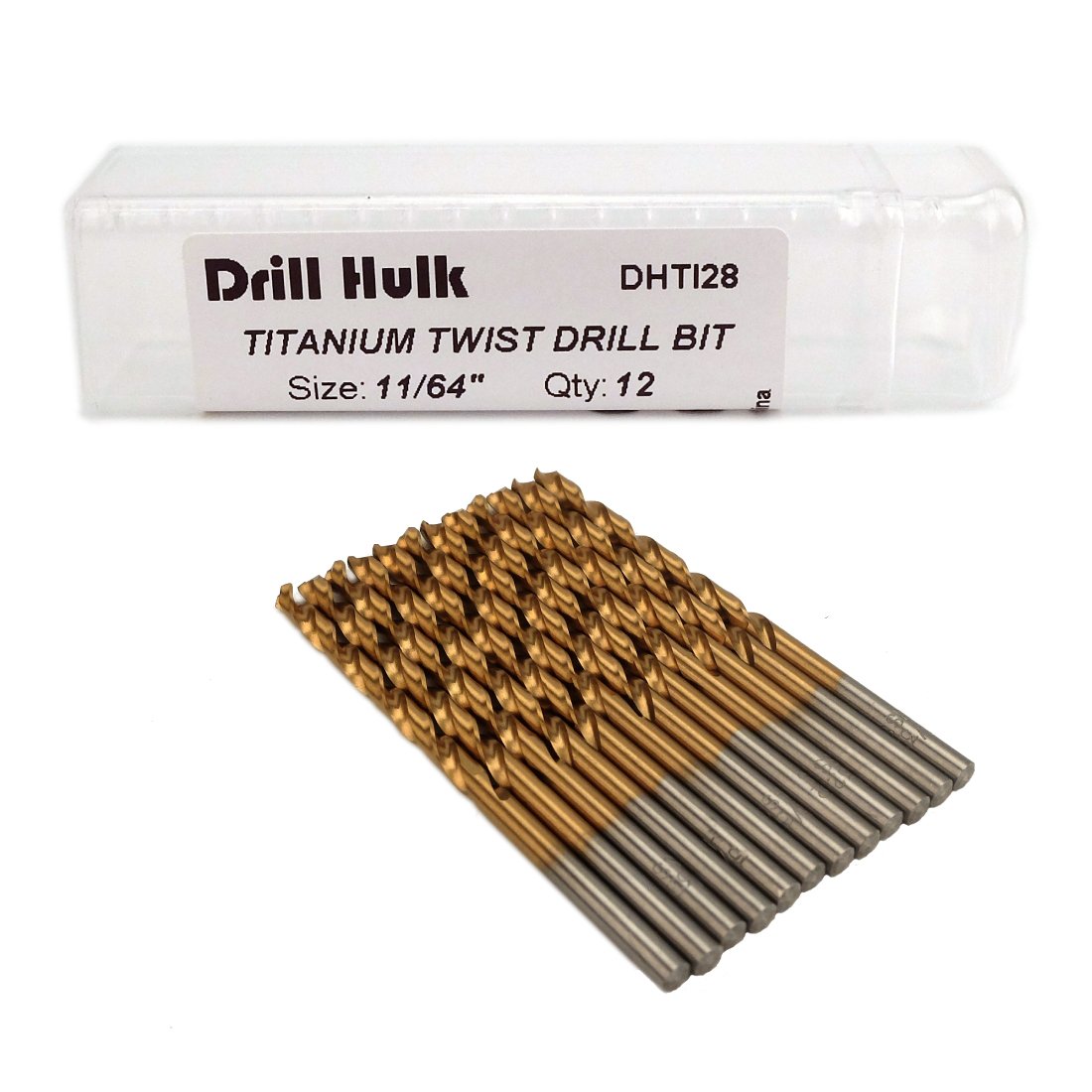 Pack Of 12, 1/4-Inch Titanium Nitride Coated Drill Bahrain - View #4