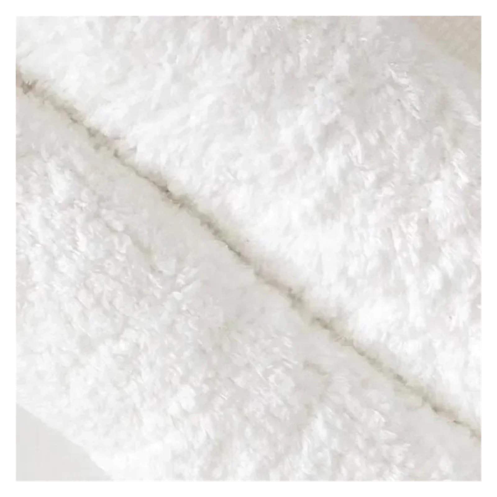 Generico Tappetino da bagno in cotone Hotel Home Tappeti lunghi for asciugamani in peluche Tappetini for spessi antiscivolo Tappeto for Zerbino bianco assorbenti for l'acqua(40x60cm 1piece)