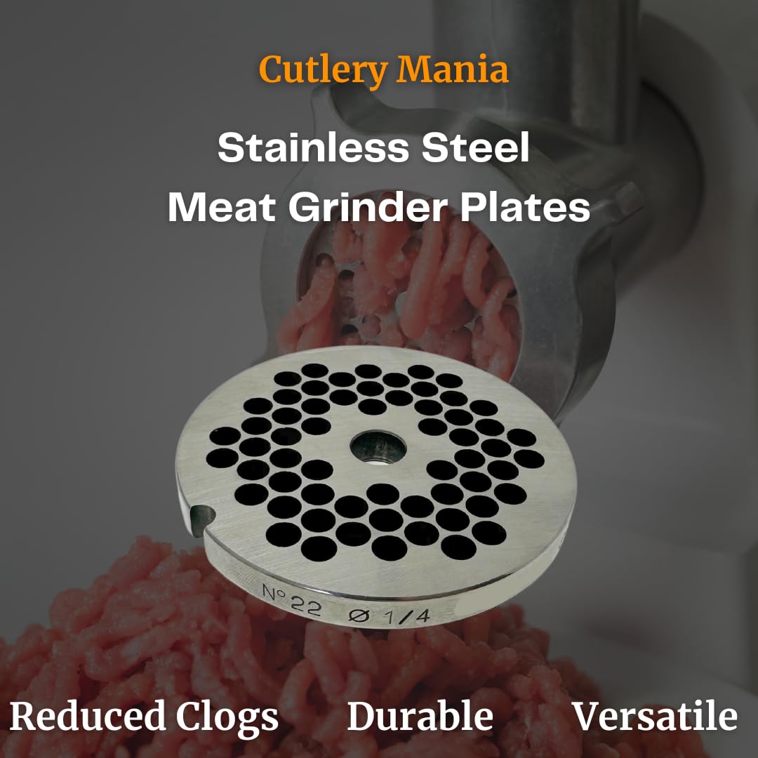 Cutlery Mania Placa de picadora de carne #32. (#32 Hubbed 3/20.3 cm)