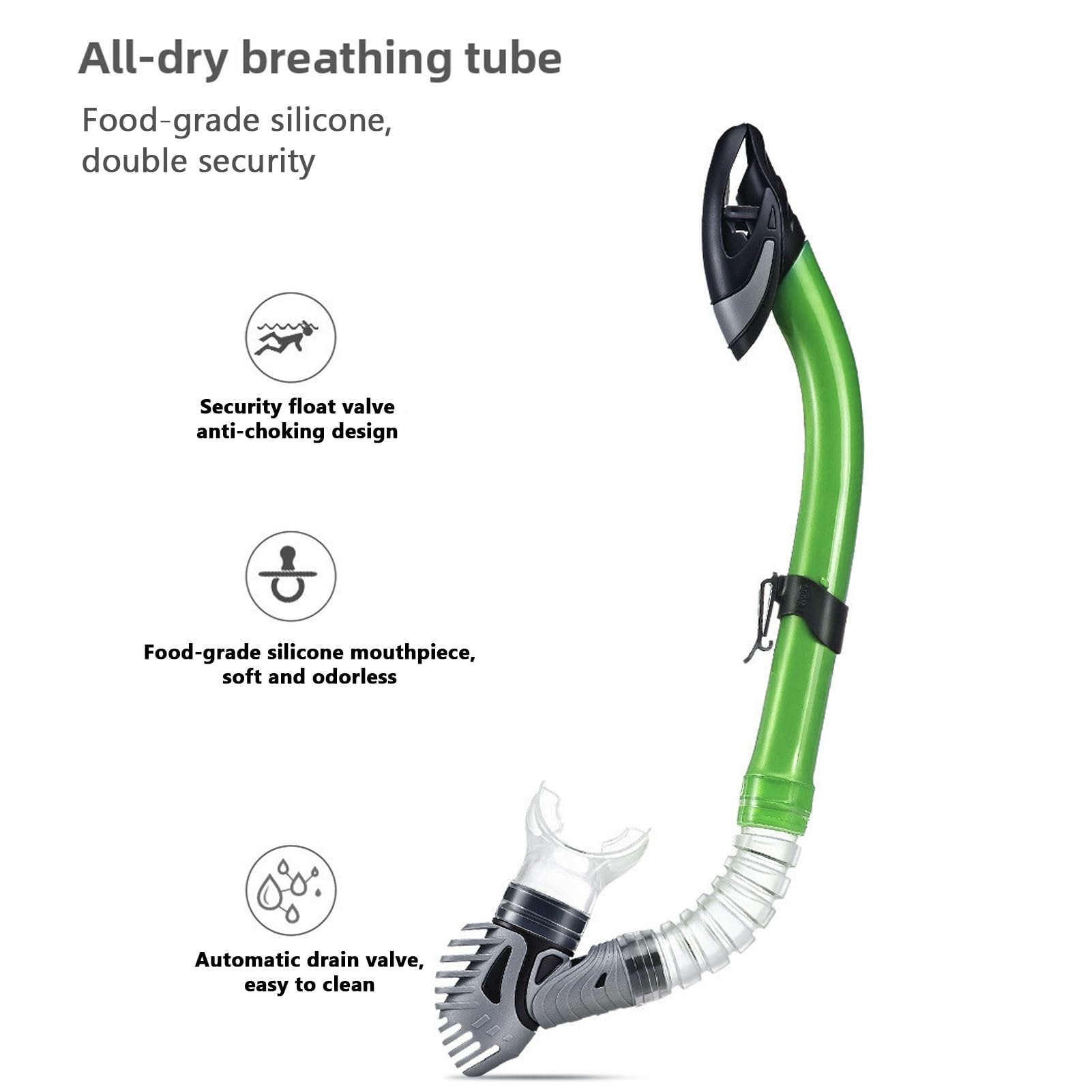 Eacam Set de Snorkel para Adultos | Equipo Profesional de Esnórquel | Kit Snorkel con Aletas Ajustables y Máscara a Prueba Fugas | Ideal para Exploración Submarina y Natación