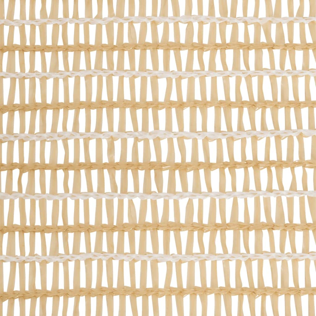 Brise-vue en polyéthylène haute densité - Beige - 2 x 50 m - 195 g/m² - Résistant au vent - Résistant aux intempéries - Protection UV - Pour jardin, balcon, terrasse, extérieur - Protection