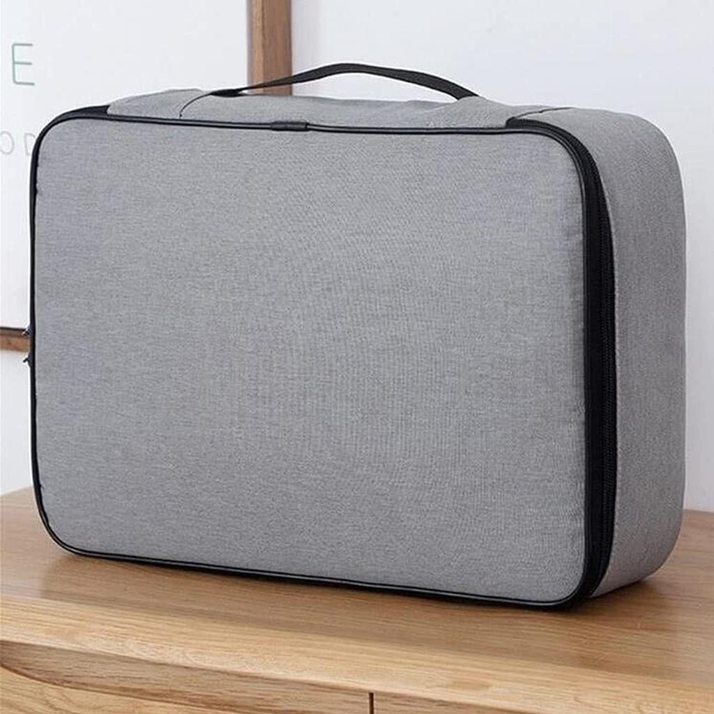 Organizer per Documenti da Viaggio, Portadocumenti a4, Portadocumenti, Organizer per Documenti di Sicurezza per l'home Office, Supporto per Scatola di archiviazione Portatile per Documenti | Dark Blue,Style1