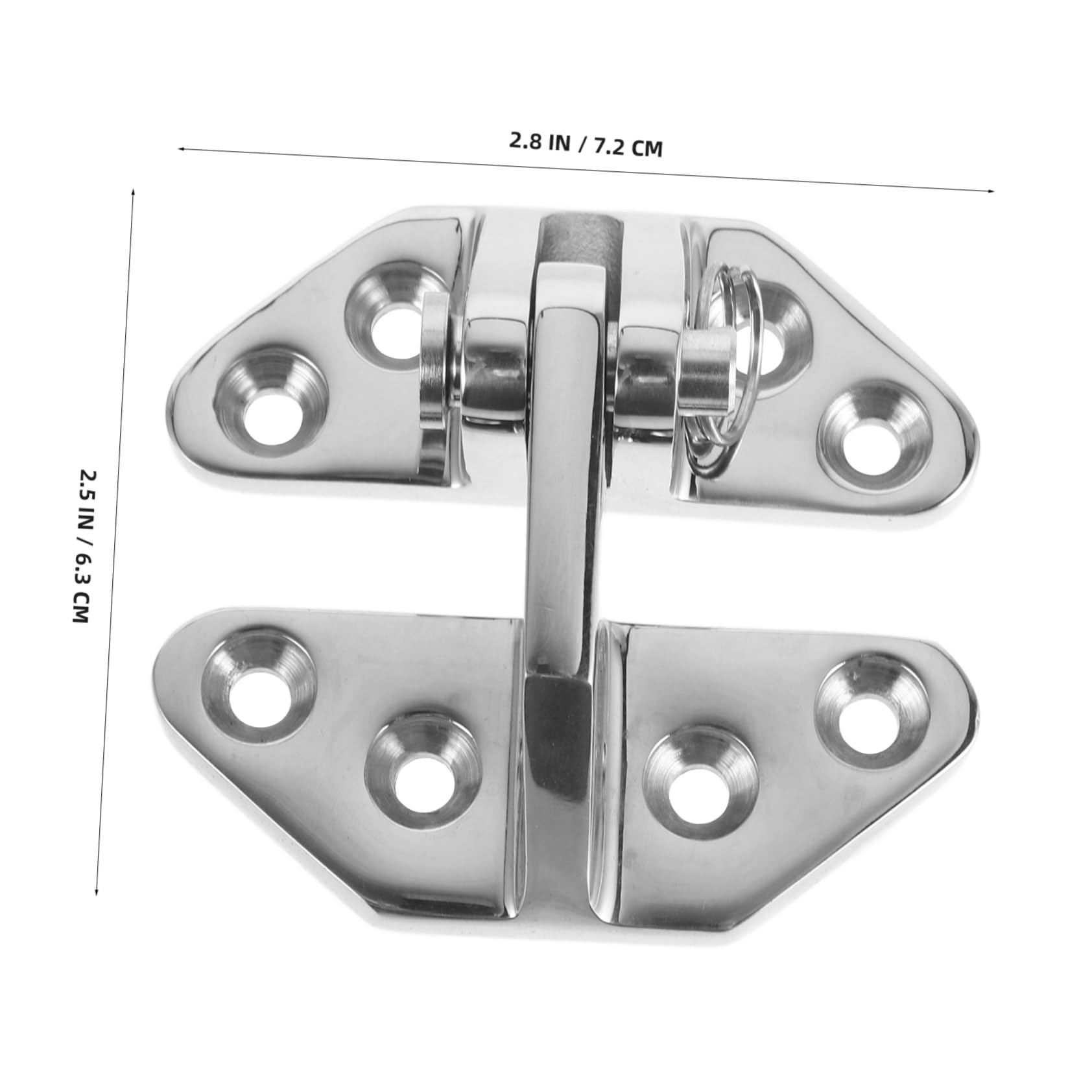 GALPADA Heavy Duty Stainless Steel Hinge for Boat Deck Applications Durable and Reliable Choice Versatile Design for Use for Hatch and Cabinet Installations