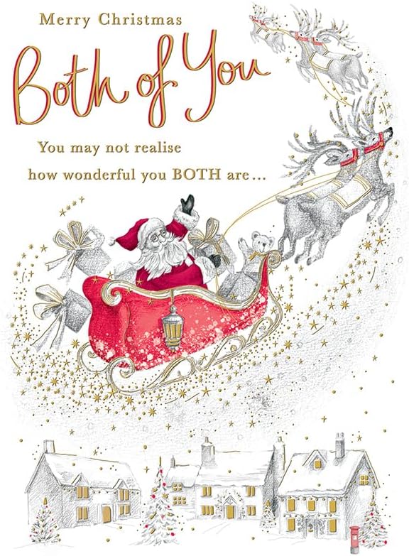 Leuke kerstkaart voor de jarige met dansende