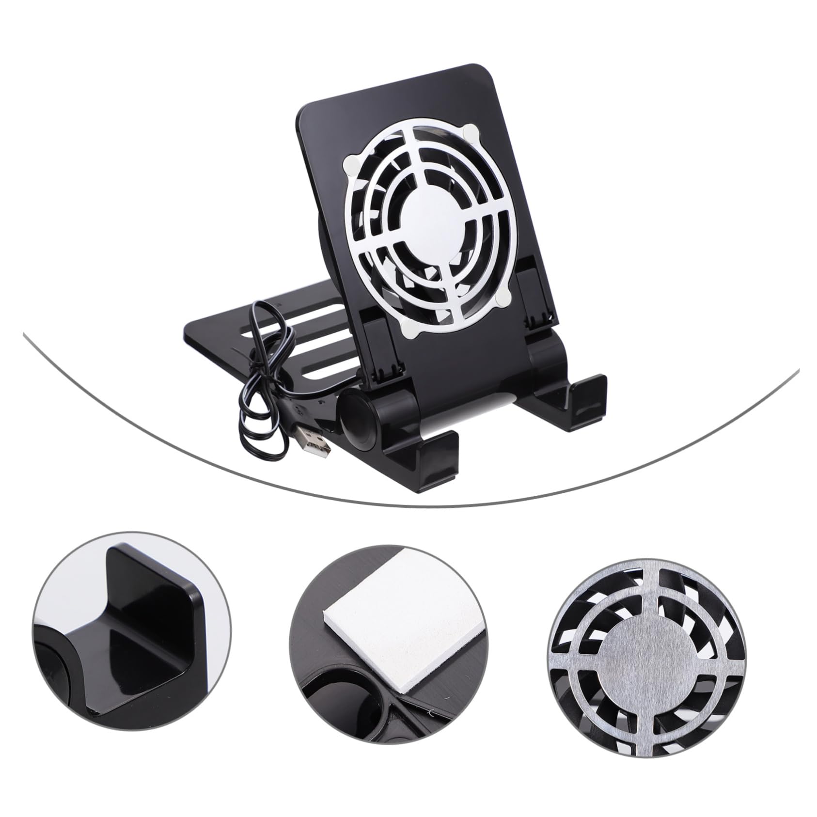 UKCOCO 3pezzi Supporto Ventilato Per Switch e Dispositivi Mobili Ventilatore Usb Portatile Per Giocatori Design Compatto e Silenzioso Compatibile Con Tablet e Smartphone Raffreddamento