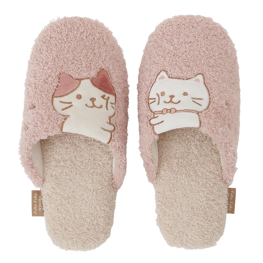 Amazon | [FUKU FUKU NYANKO] スリッパ ルームシューズ