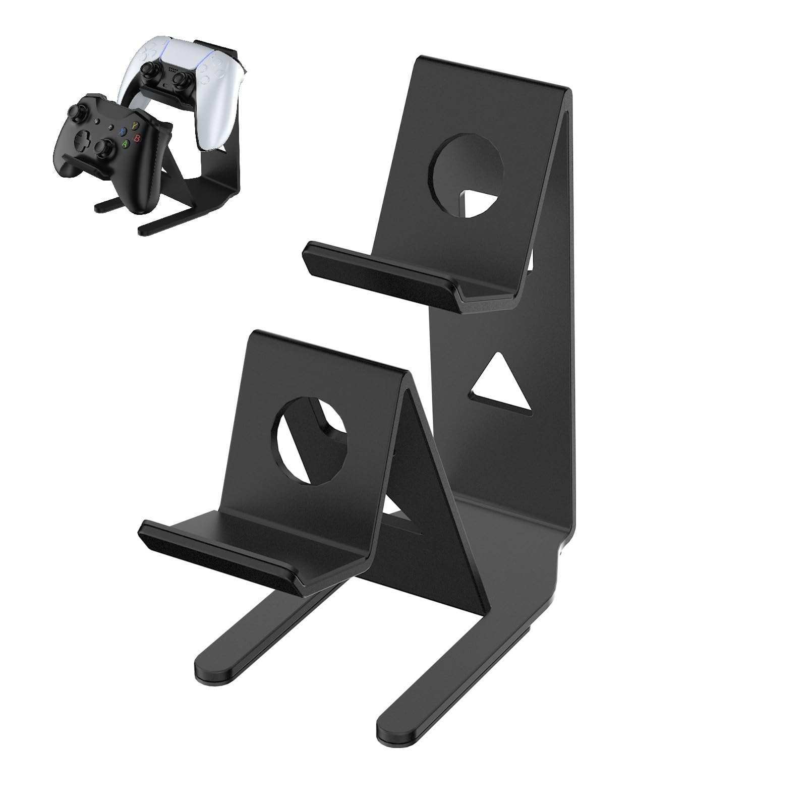 ADDGRIP Metal Dual Controller Storage Desktop Stand, Elegant, Organized Storage, Compatible with Nitendo Switch/PS5/PS4/Xbox Game Controllers, Compatible with Xbox Dual Controller Stand (Black)-picture-23