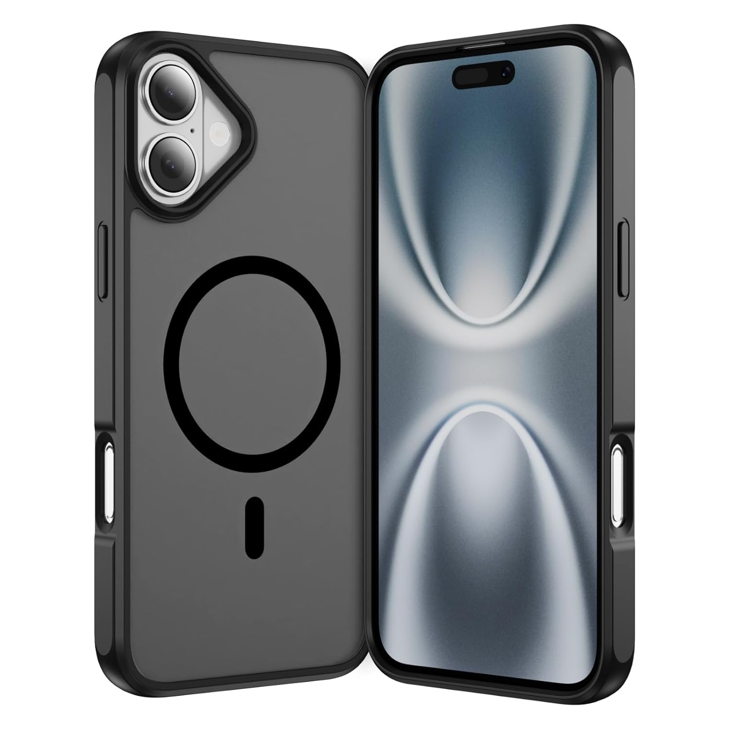 Magfit Cover for iPhone 16 5G Mag-Safe Wireless Charging Designed with Magnetic Lock Shockproof Phone Smooth Edge Translucent