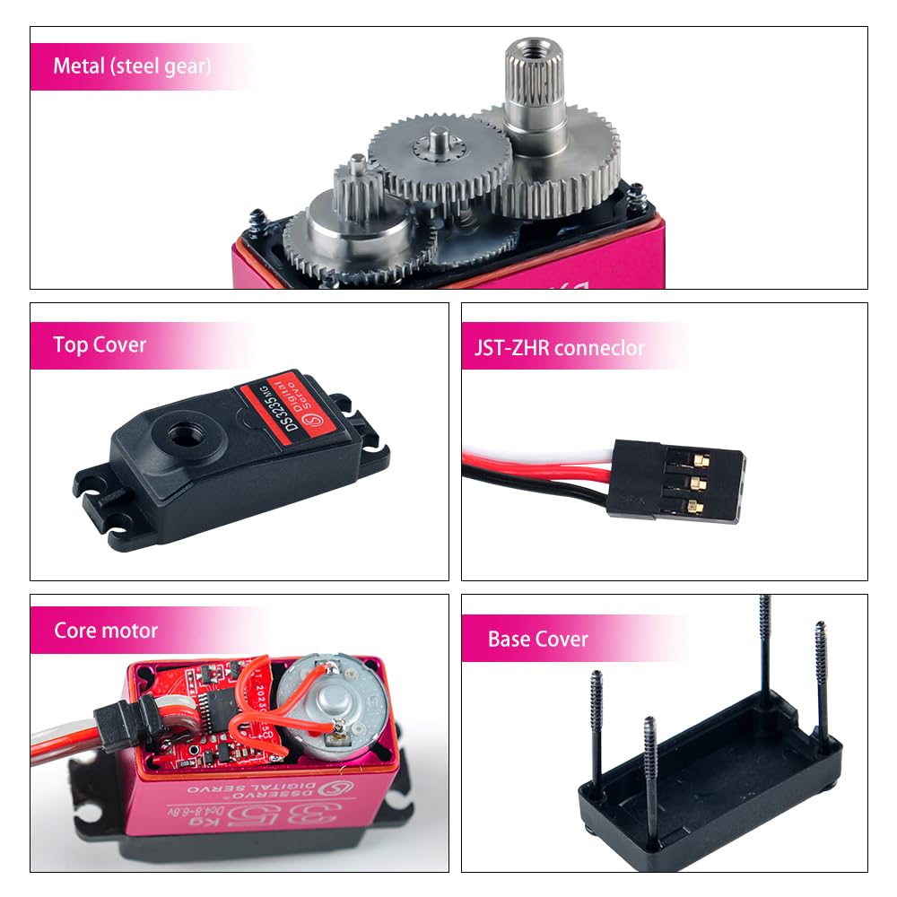 Servo digitale 35KG 6V DS3235 RC 270 gradi impermeabile IP66 con braccio servo 25T