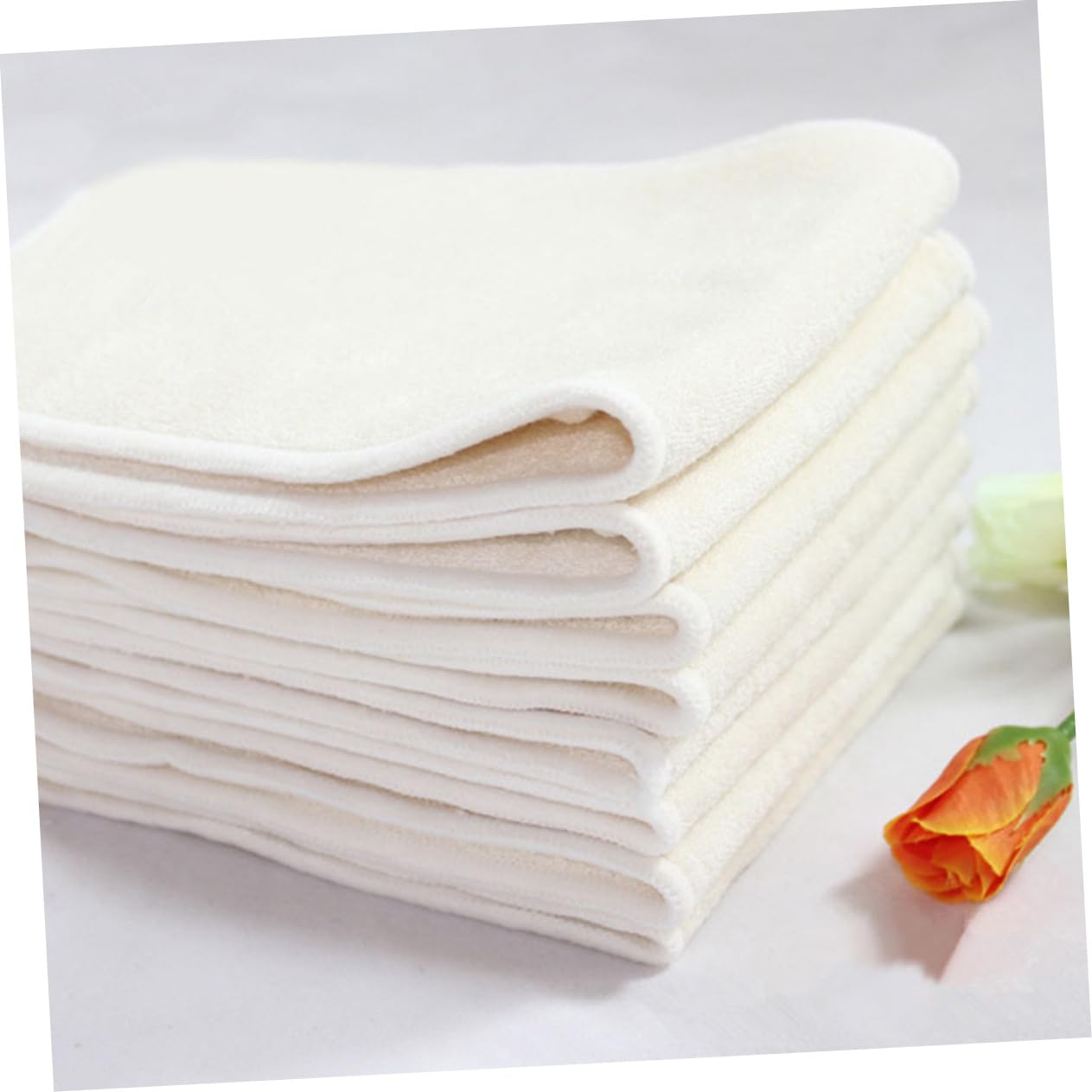6stücke Pack Natürliche Bambuskohle-windel Einlagen Waschbares Tuch Für Beige Stoffwindelüberzüge Und Stoffwindeleinlagen