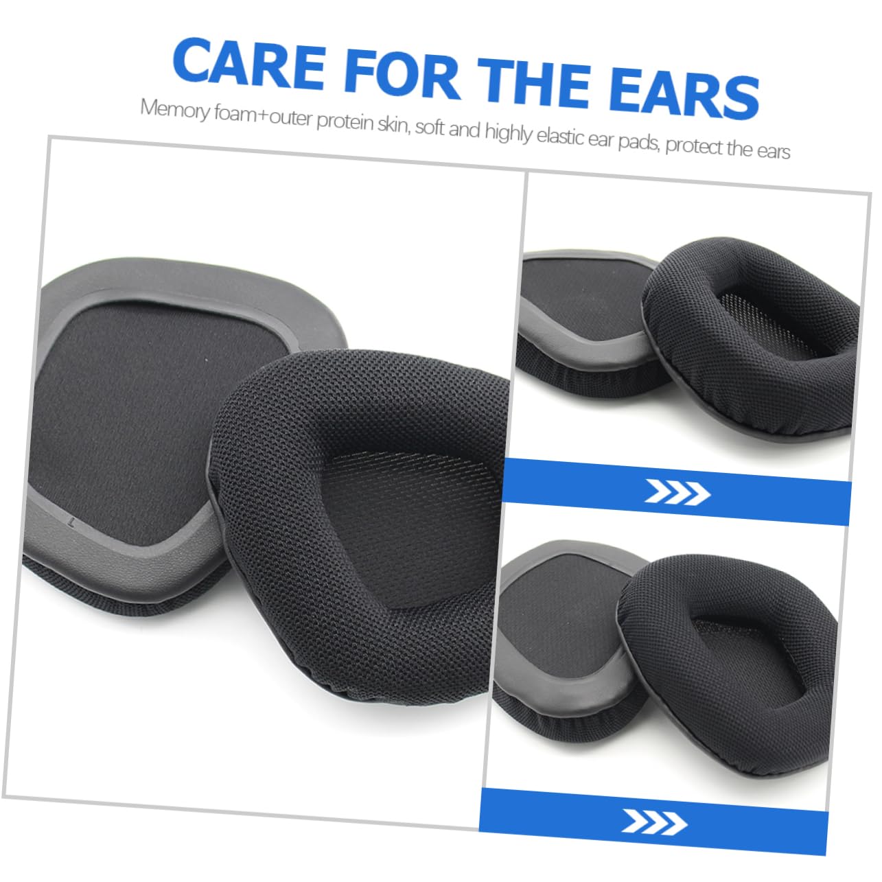 DOITOOL 5 Paia Di Cuscinetti Auricolari in Pelle Per Cuffie Di Ricambio Per Una Vestibilità Comoda Insonorizzata E Confortevole