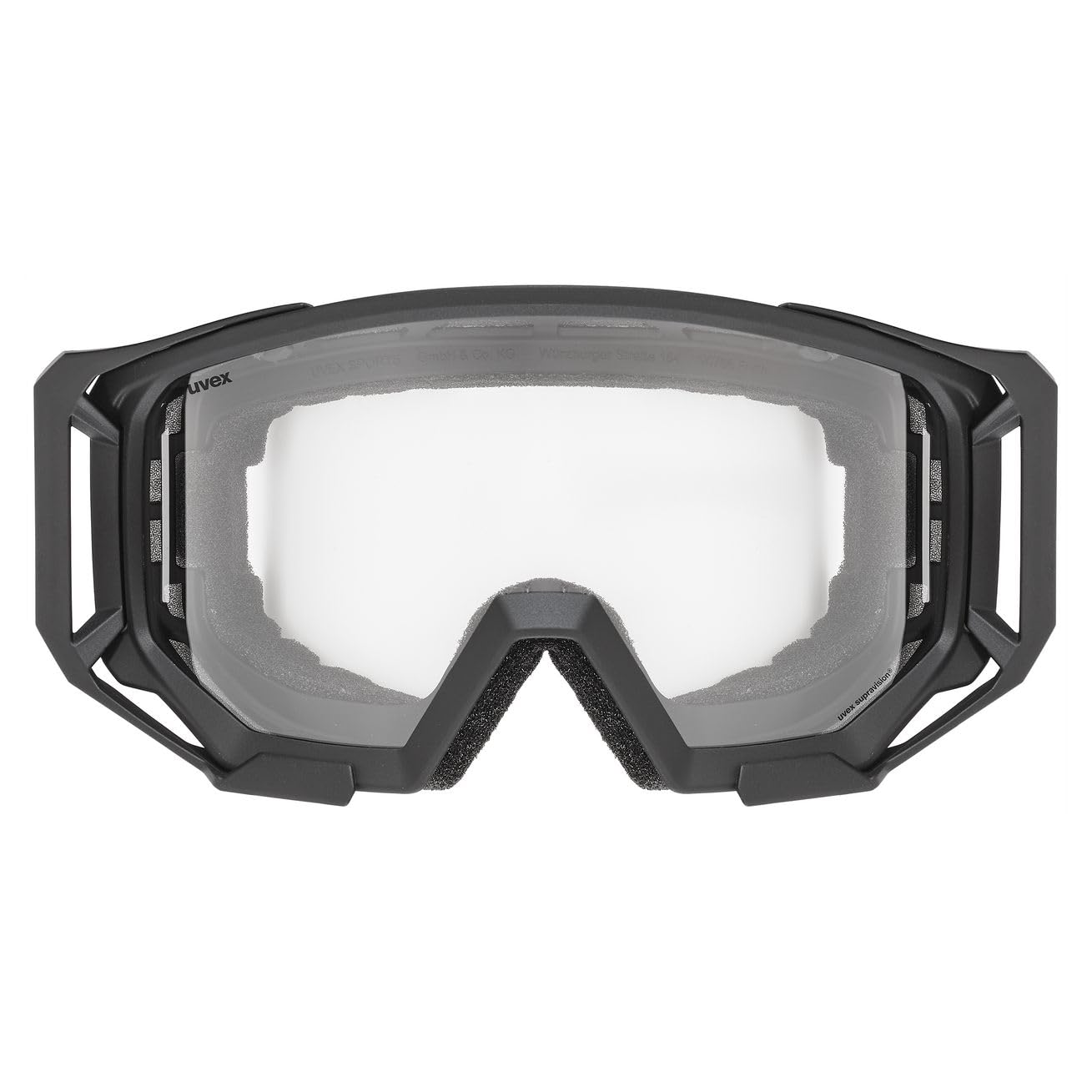 Uvex athletic - lunettes de ski pour adults - Catégorie de filtre 0 - anti-buée - black matt SL clear - one size