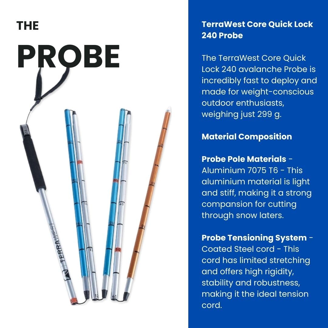 Core Plus Lawinenschaufel und 240 cm Quick Lock Sonde