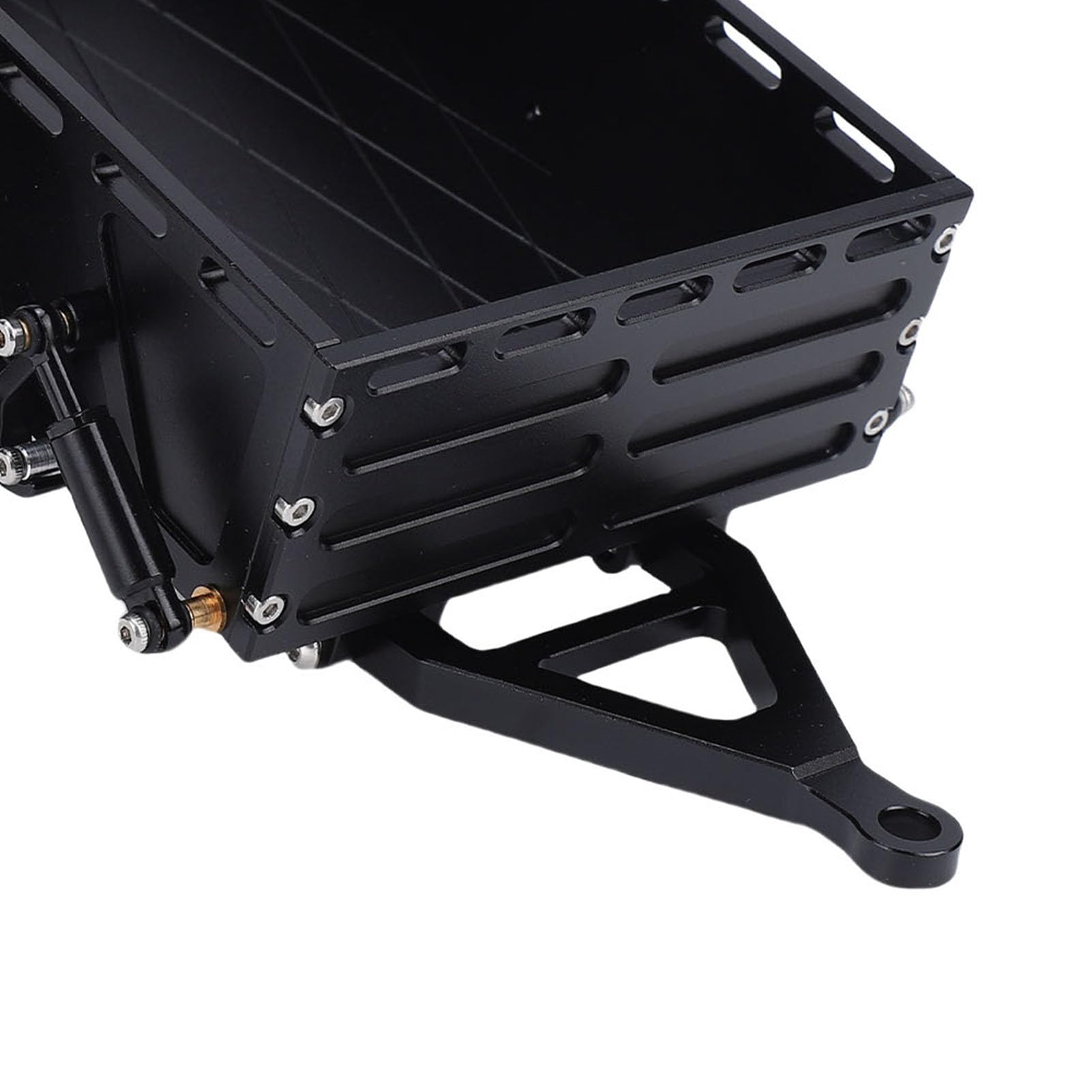 CHICIRIS Rimorchio Utilitario RC in 1/18, Rimorchio Cingolato Stradale in Lega di Alluminio per Appassionati di Auto RC con Design Realistico e Costruzione Leggera e Resistente