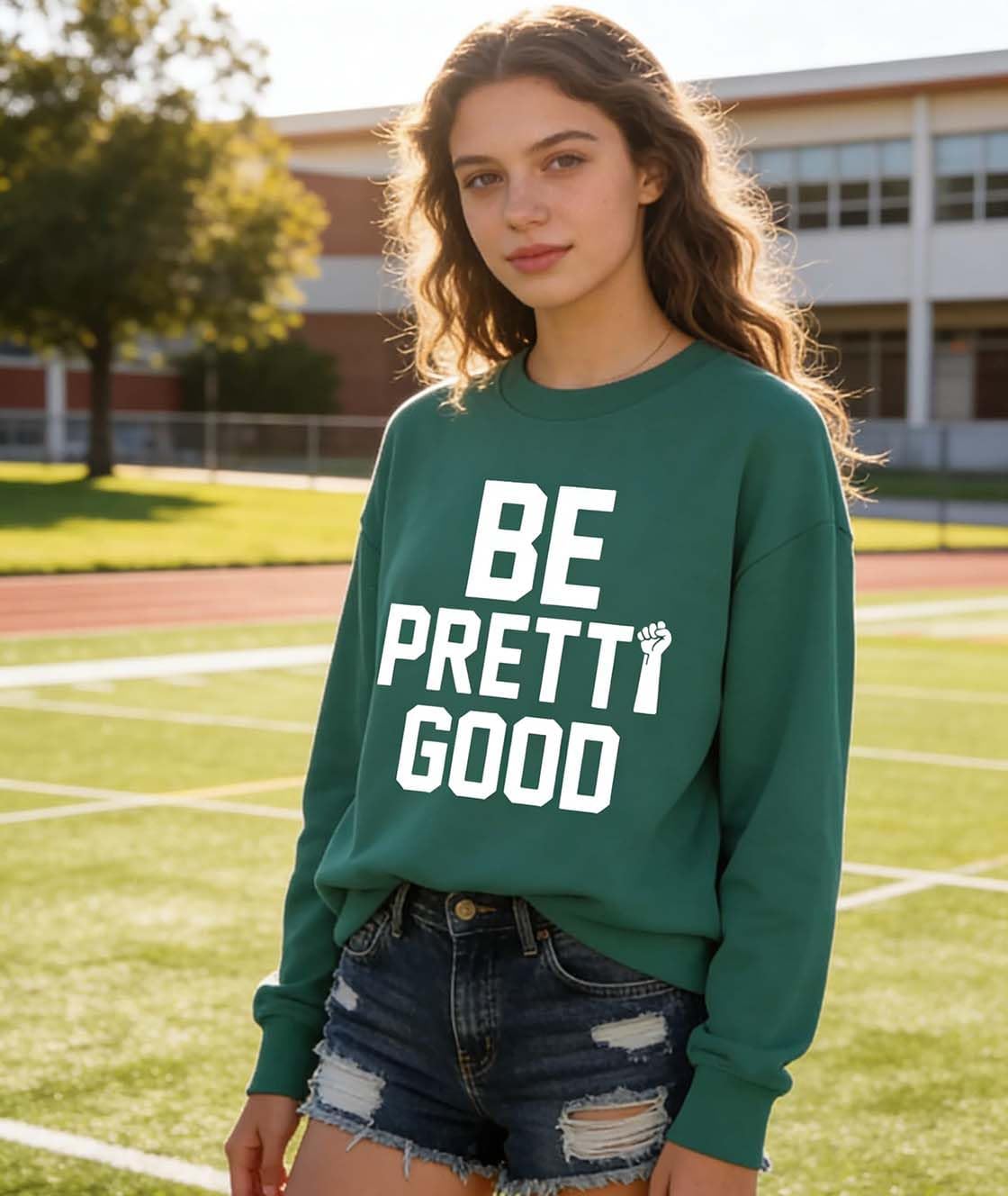 Be Pretty Good Long Sleeve Sweatshirt, Be Pretty Good Hoodie Sweatshirt For Women Men - Image 4