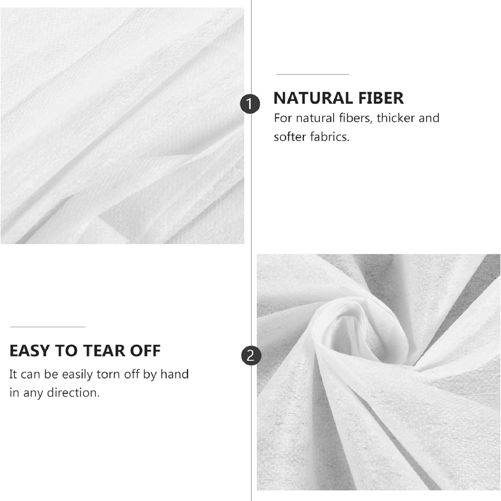 4PCS Stoffa Adesiva,Fliselina Termoadesiva per Tessuti,Tessuto Adesivo per Riparazione Adesivo Unico per Pieghe&Cucito,Termoindurente per Borse per Abbigliamento Rinforzato,Colletti,Tasche,1m*1m