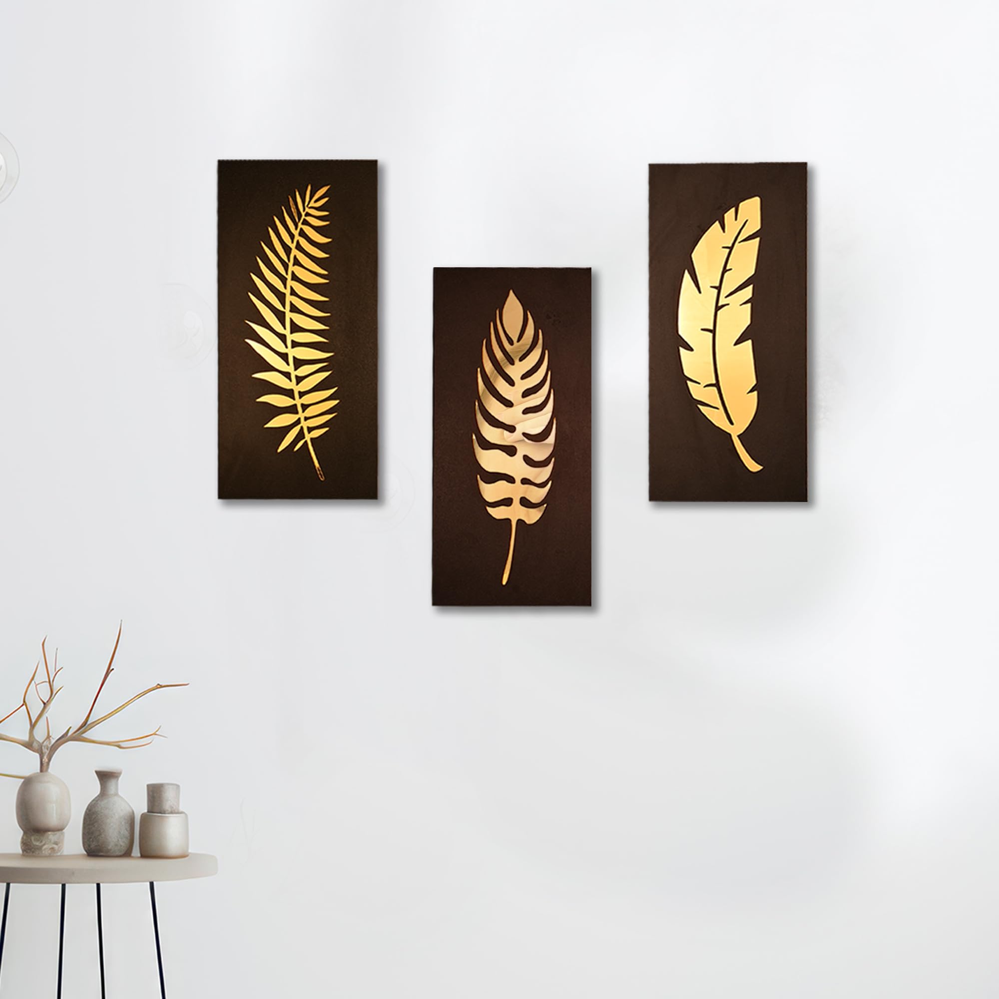 Golden Wall Hangings - Modern Art Decor -4