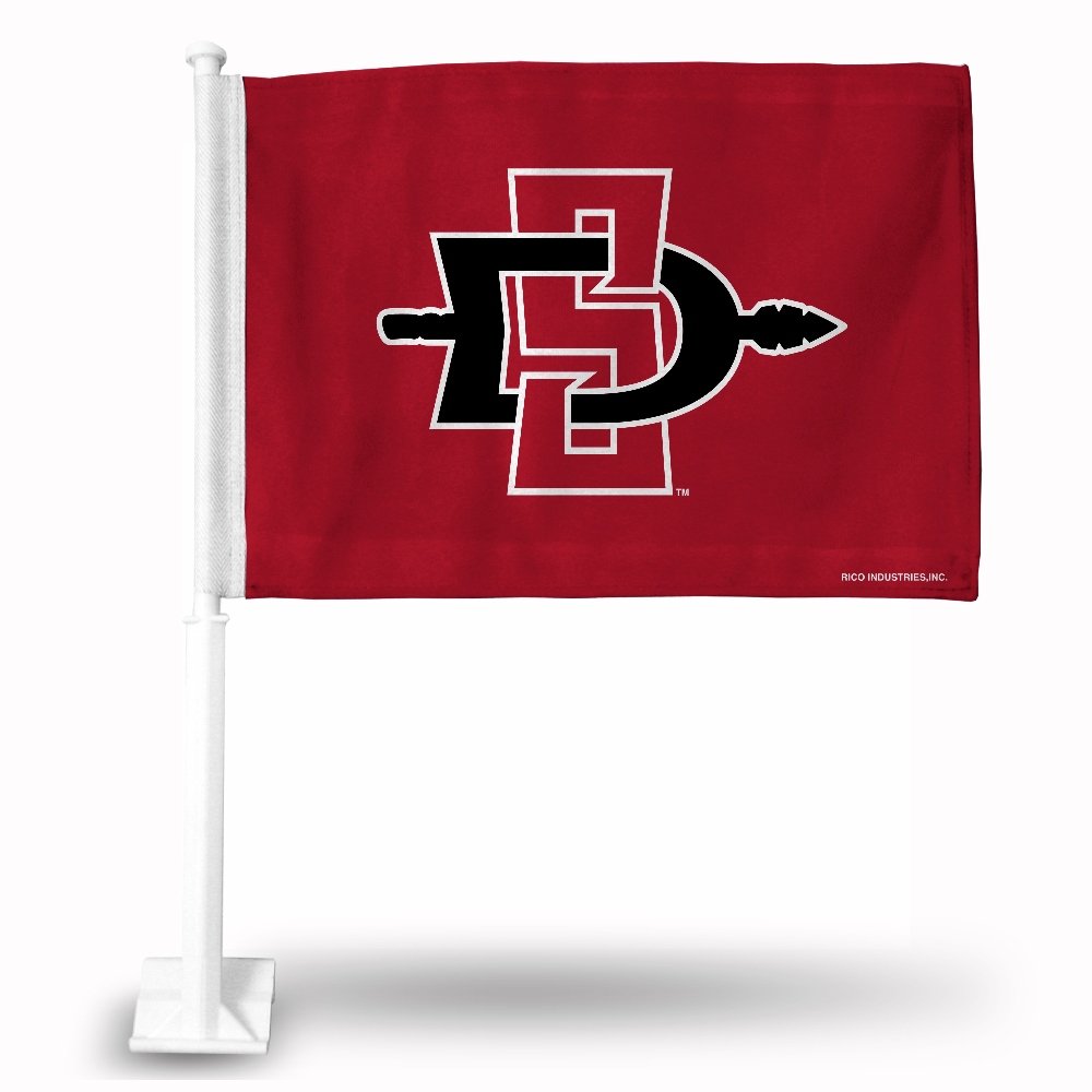 Rico San Diego State Aztecs 11X14 Window Mount Double-Sided Car Flag