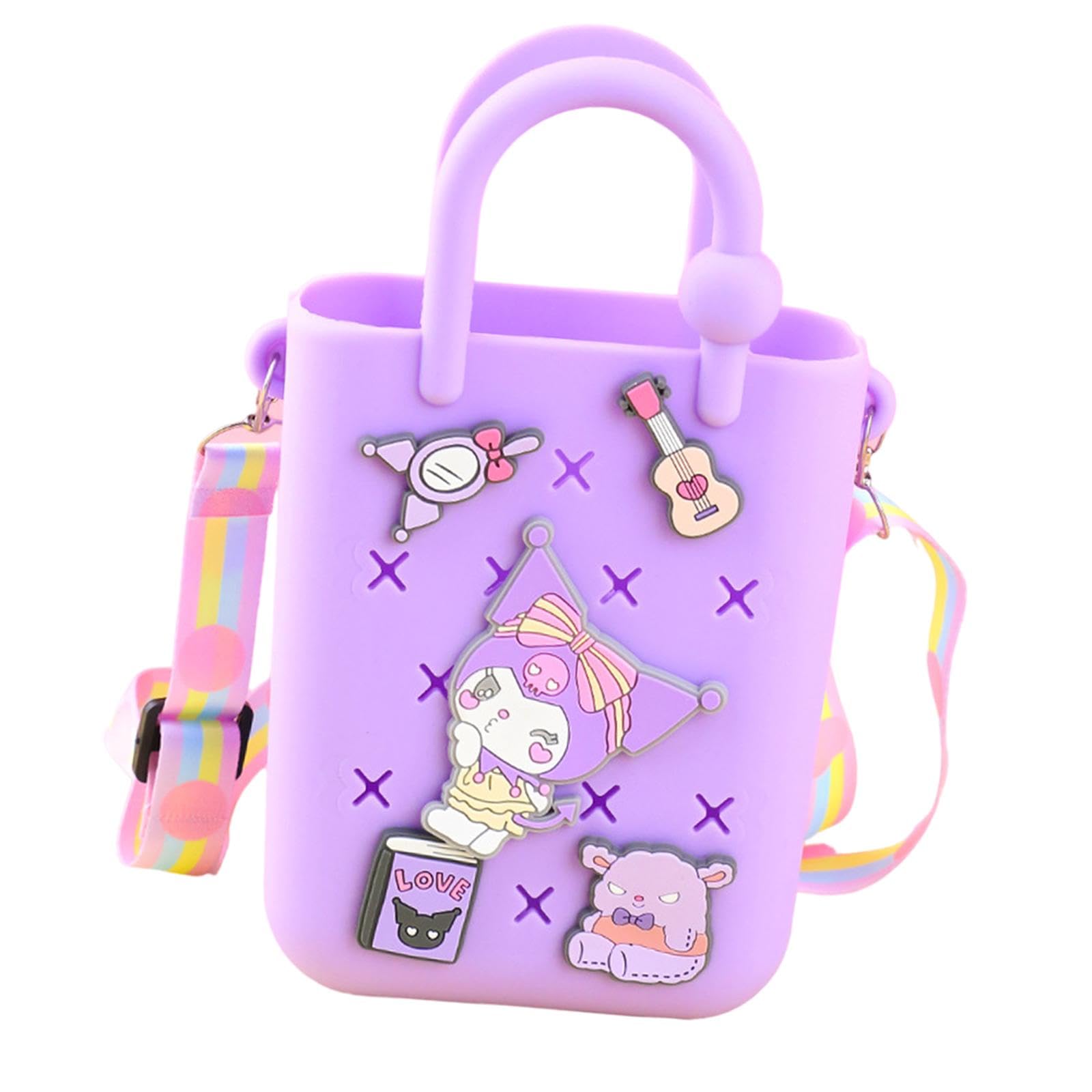Beach Handbag Open Hole Tote Bag DIY Holiday Handbag Portable Beach Hole Bag violet-image-23