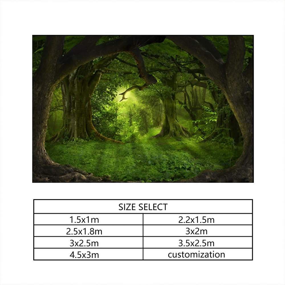 Sfondo Fotografico In Vinile YongFoto 3x2 M Con Stampa Giungla Tropicale, Alta Risoluzione, Antiriflesso E Lavabile, Ideale Per Feste E Servizi Foto