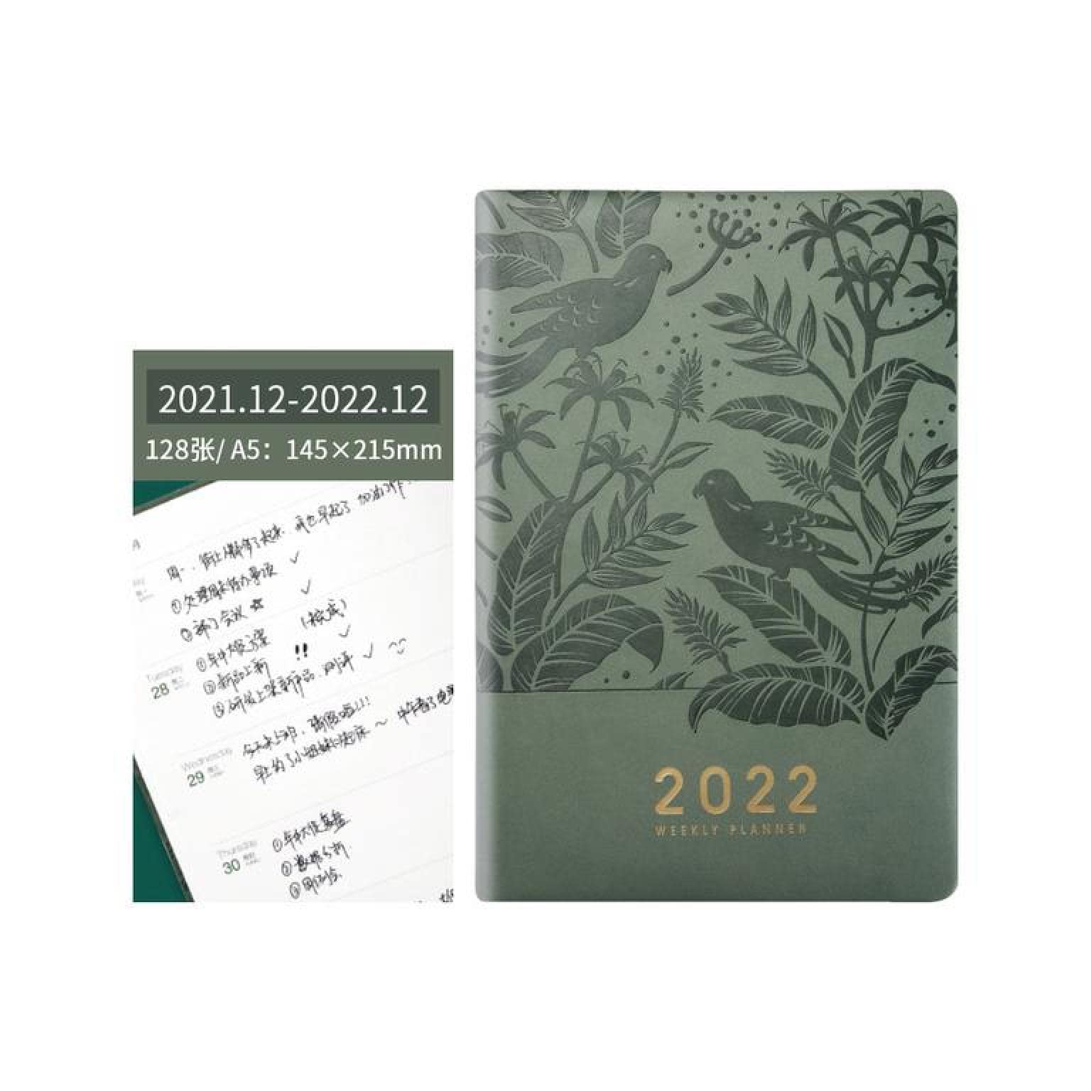 Agenda 2022 2021 2022 Planner Organizer Diario A5 Notebook e Journal Office Notepad Cancelleria settimanale Sketchbook Note BookPianificatore di Vita
