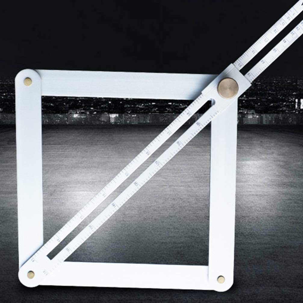 NUOBESTY Angle Divider Miter Angle Measuring Ruler Aluminium Alloy Protractor Corner Angle Finder Measurement Tool for Woodworking Flooring