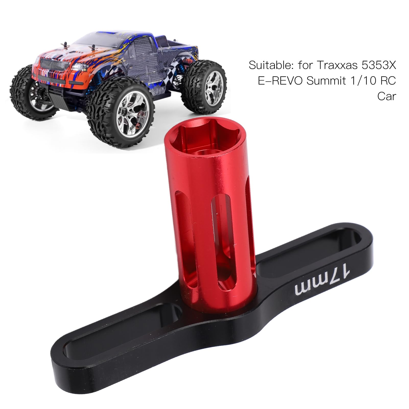 Lot de 4 écrous hexagonaux de 17 mm pour moyeux de roue cannelés avec outil de démontage pour Traxxas Summit EREVO 1/10 (violet) | Leroy Merlin