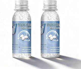 Provisional Teeth Decoration Fake Tooth High Hardness, Durable, and Reusable. (2 Bottles, Fl Oz, 1)