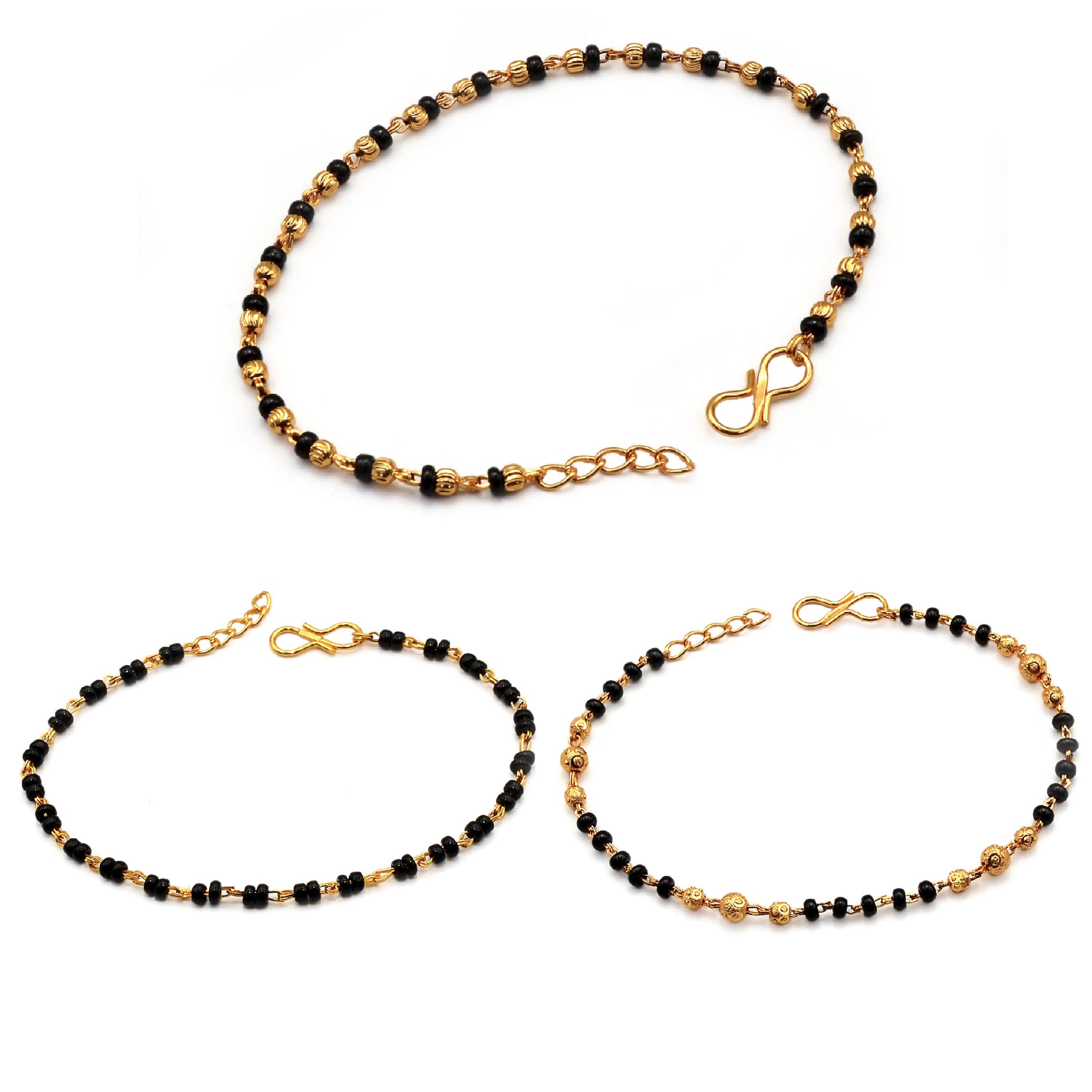 JHB Gold Plated Hand Bracelet Combo For Women