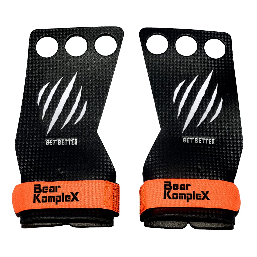 Buy Bear KompleX 3 & 2 Hole Carbon Hand Grips For Gymnastics & Crossfit, PullUps, Weight