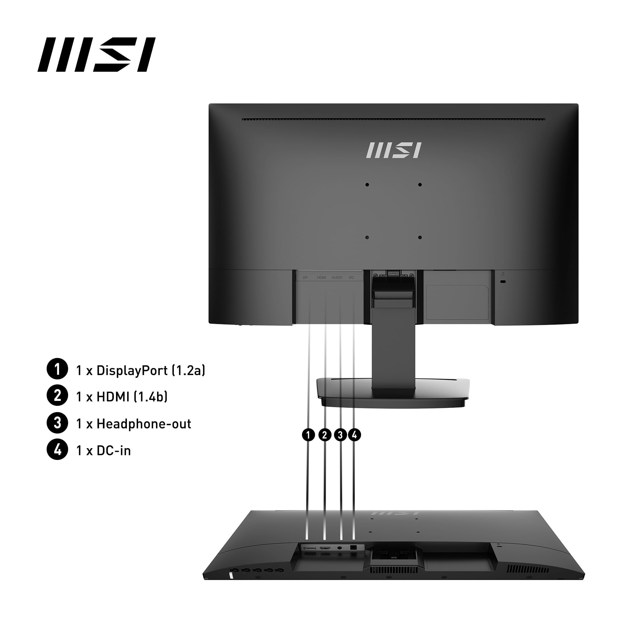MSI PRO MP243X 23.8 Inch Monitor, Full HD (1920 x 1080), 100Hz