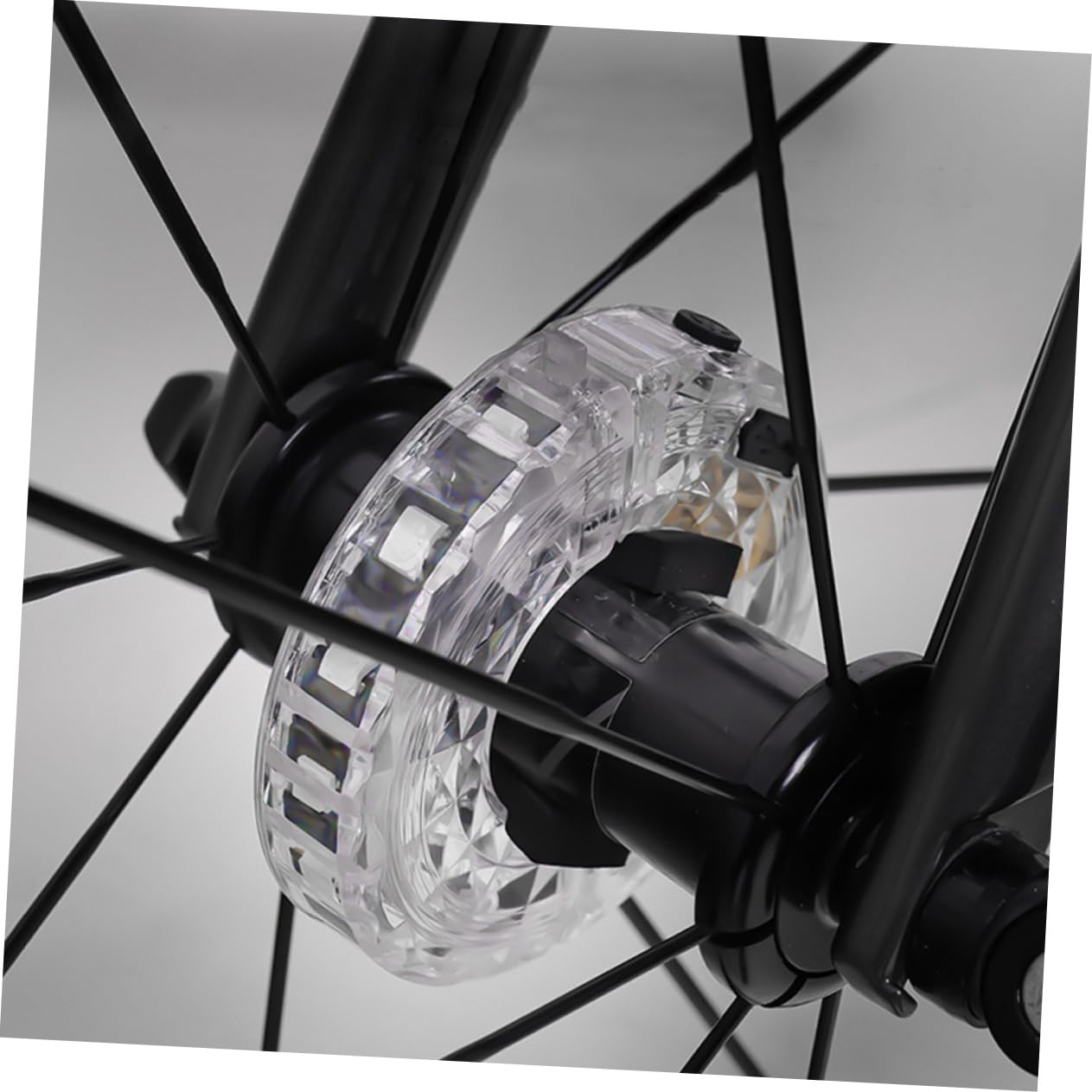 Toddmomy Curseur Flash Intelligent Lampe décorative Roues de vélo Lampes de Roue de vélo Feux de Roue de vélo d'équitation Feux de vélo lumières LED vélo Lampe pour Roue Plastique Blanche