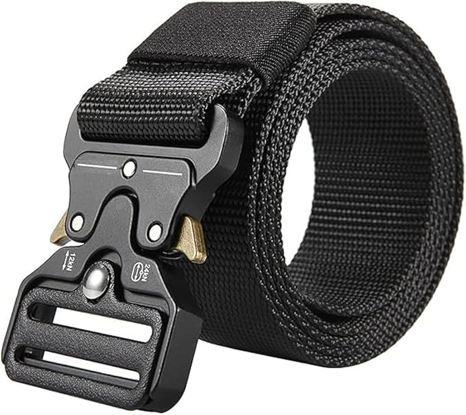 Men's Tactical Belt Heavy Duty Webbing Hiking 1.5