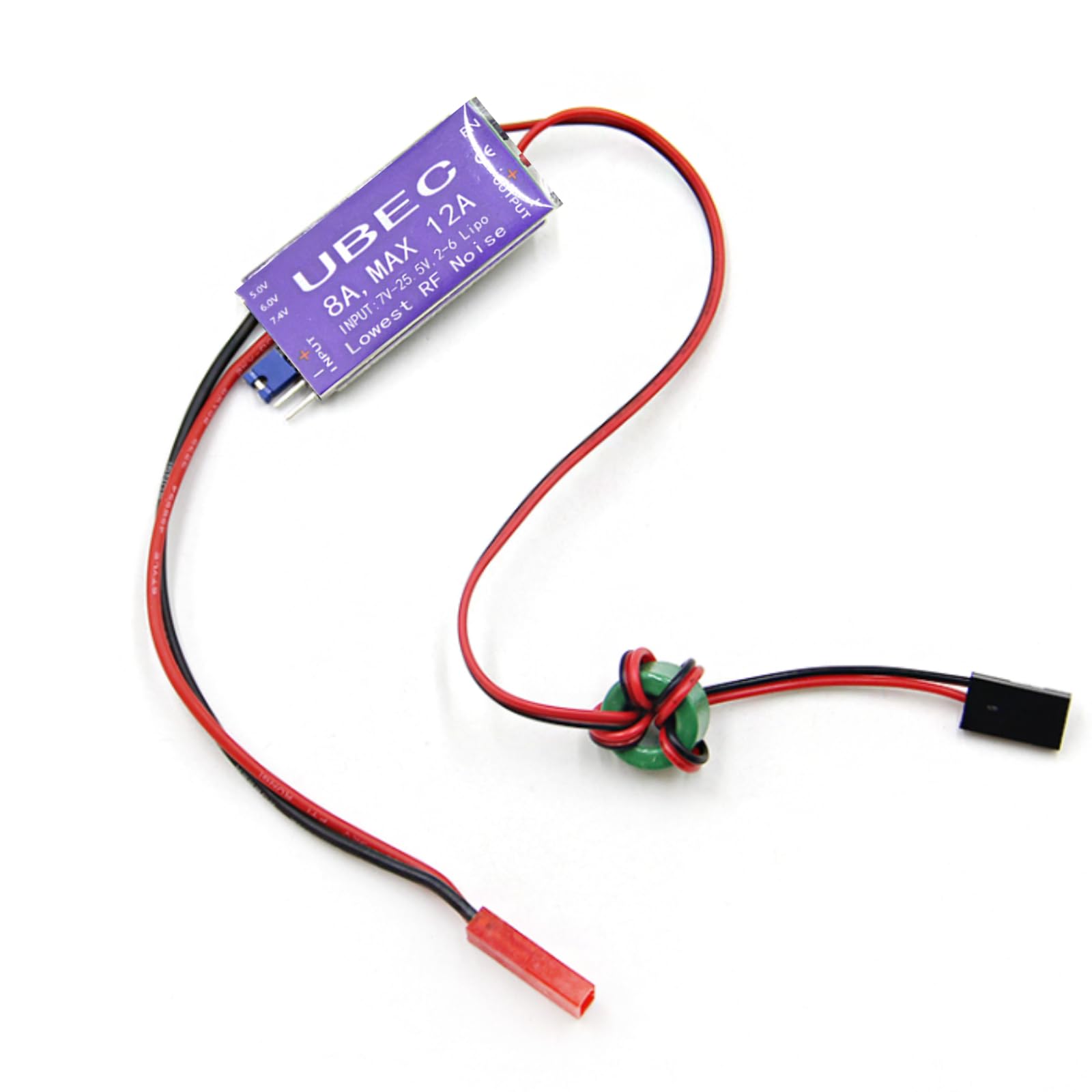 UBEC Alimentatore di Commutazione, 8A UBEC Switch Mode Regolatore di Tensione, 5V 6V 7,4V 8A Max 12A Uscita 7V-25,5V Ingresso UBEC Modulo Servo Interruttore di Alimentazione per RC Helicopter