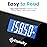 Etekcity Bathroom Scale for Body Weight, Highly Accurate Digital Electronic Weighing Machine for People, LCD Display, Large Size, 6mm Tempered Glass for Safe Home Use, Batteries Included, 400 lbs