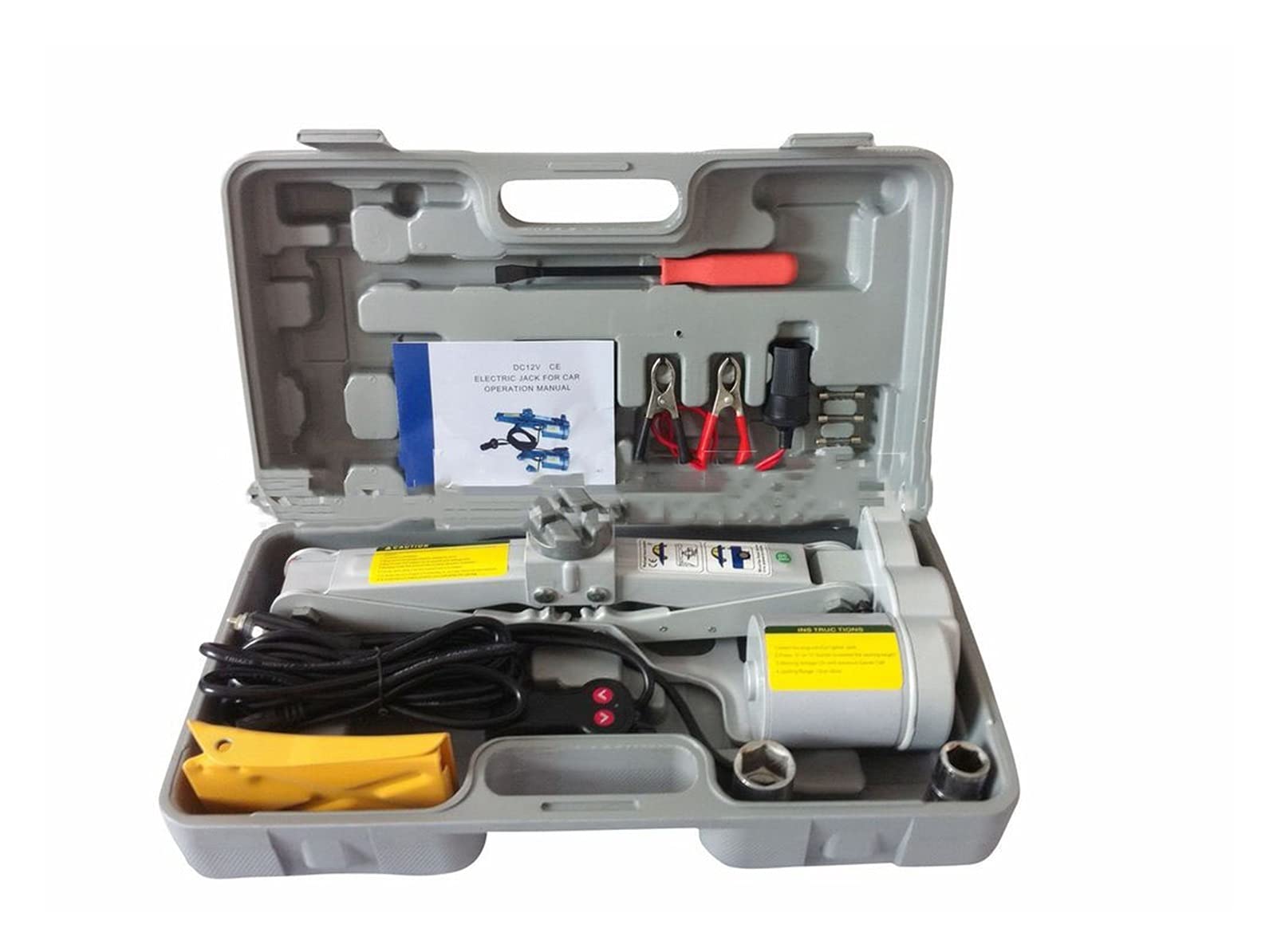 QUSYZD Trailer Jack, Electric Scissor Jack Horizontal 1T Small Car Tyre Changing Tool,