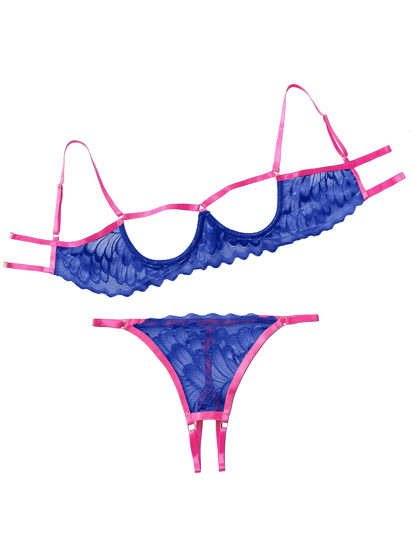 Lilosy Sexy Lingerie Set 2 Piece Women Bra and Panty 3XS-5XL