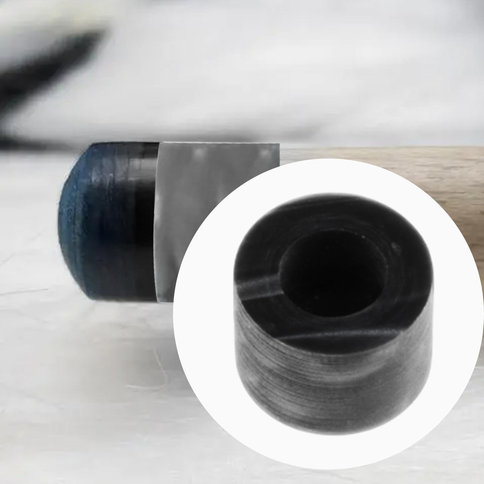 Yiju Billiard Cue Stick Ferrule Tube Portable Screw on Billiard Accessories Replacement Part Lightweight Snooker Pool Stick Tip, Black