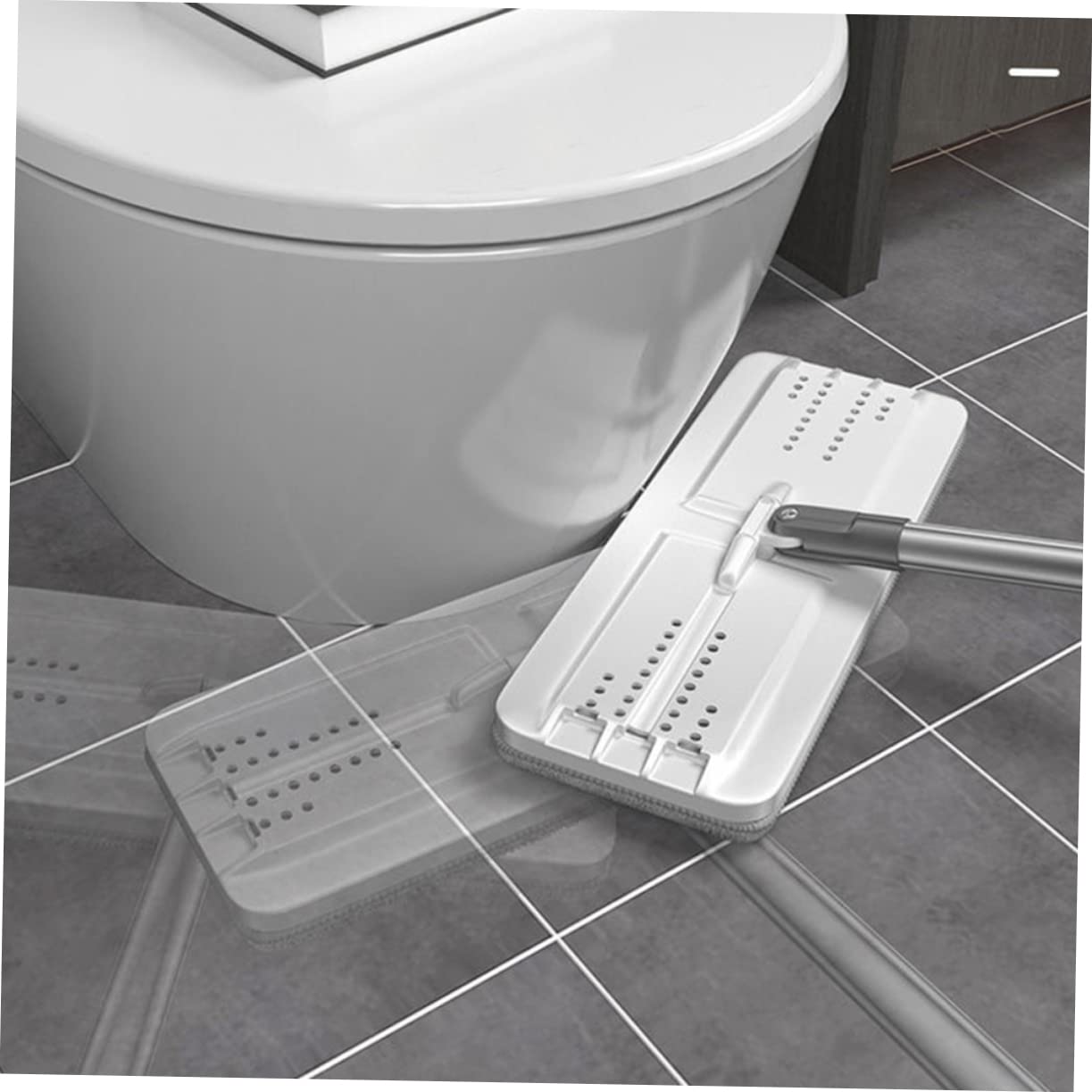 1juego Mopa De Limpieza Cubo y Paños Reemplazables Mopas De Microfibra para Hogar Trapeador y Práctico para Suelos De Azulejos y Concreto